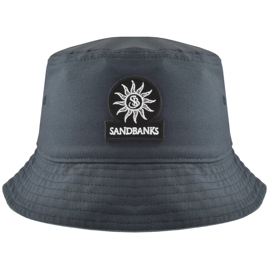 Sandbanks Badge Logo Bucket Hat Navy